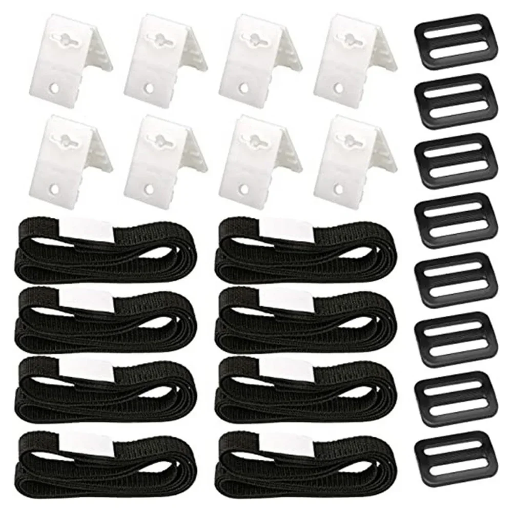 

For Solar For Pool Cover Fastening Straps and Clips Nylon and Plastic for For Pool Reel Roller Weather Resistant