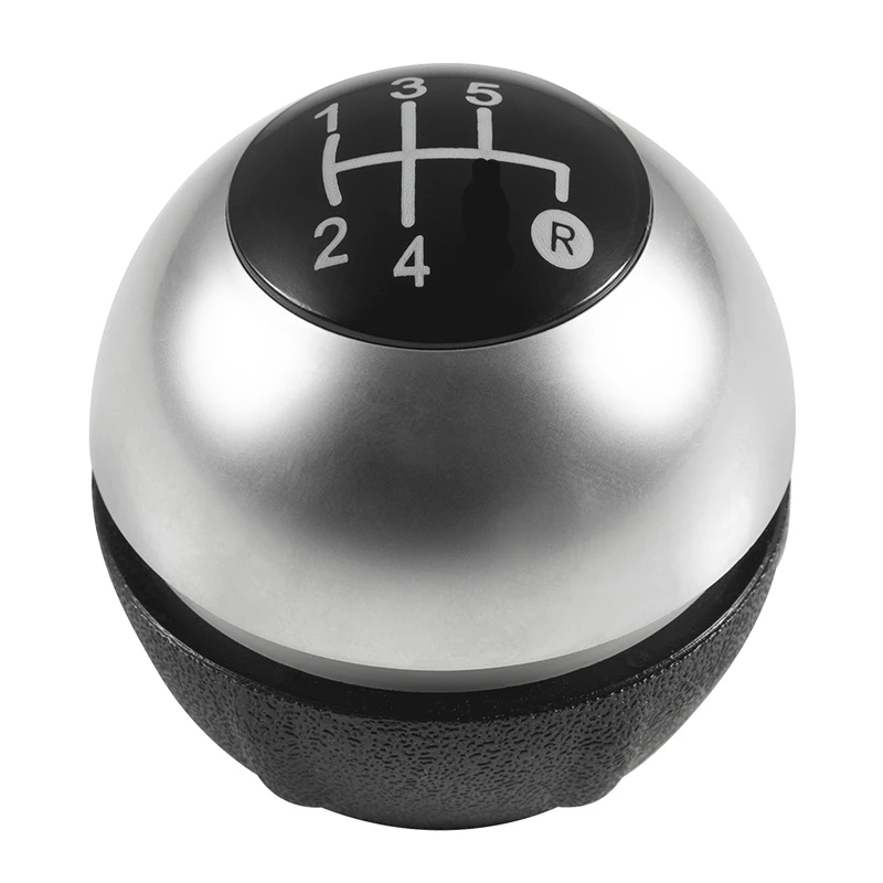 For Fiat 500 500C 2007-2018 5/6 Speed Gear Shift Knob Sitck Head Leather Gaiter Boot Cover Case Glossy Black Cap Replacement