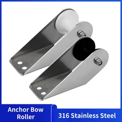 White Single Wheel Anchor Bow Roller 316 Stainless Steel Bow Roller for Marine Accessories