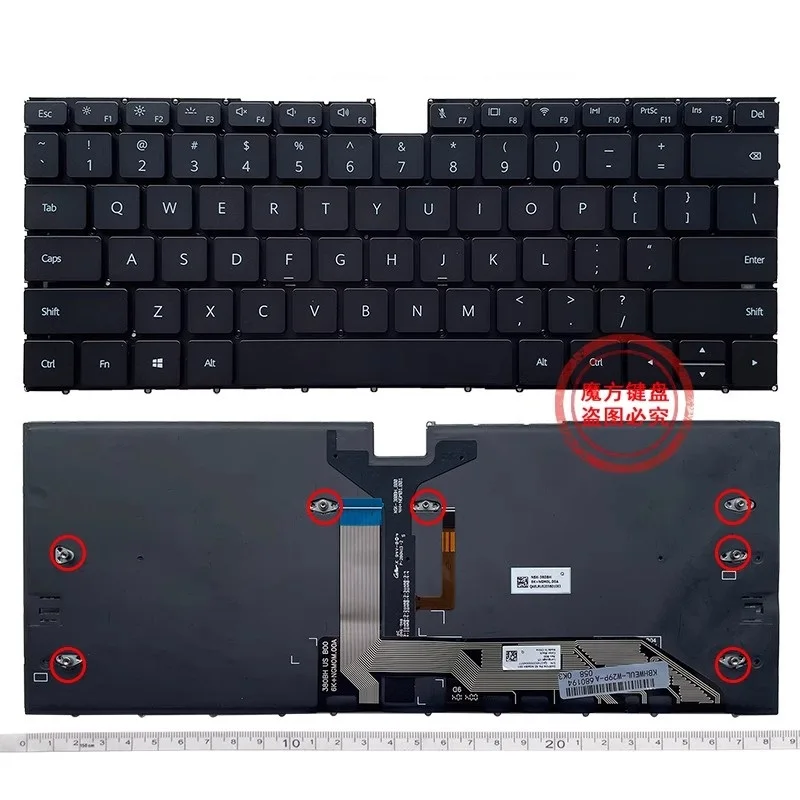 New US Keyboard for Huawei MateBook X 2021 EUL-W19 EUL-W19P EUL-W29/W29P/WX9 EULD-W29 EULD-W29P WFH9