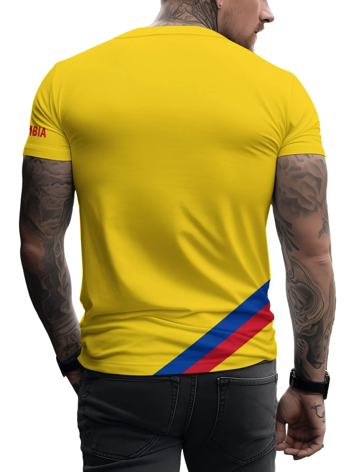 Colombia Football Fan Gear Men's Soccer T-shirt 2024 Summer Short Sleeve Oversized Clothing 3D Printed Casual Fashion Tops