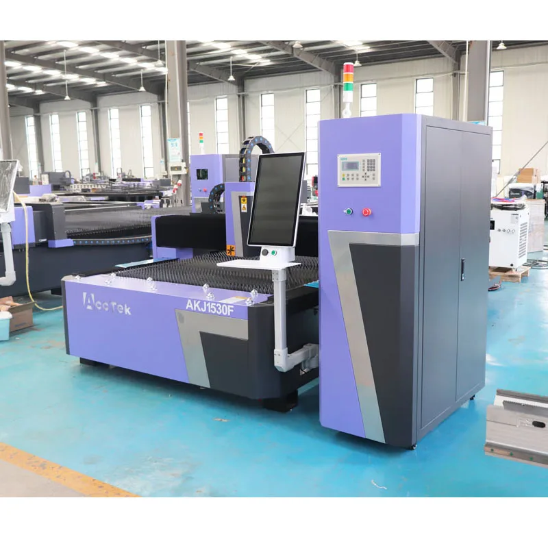 AccTek 3kw CNC Fiber Laser Cutter Factory Price Fiber Laser Cutting Machine for 8mm Stainless Steel Metal Sheet