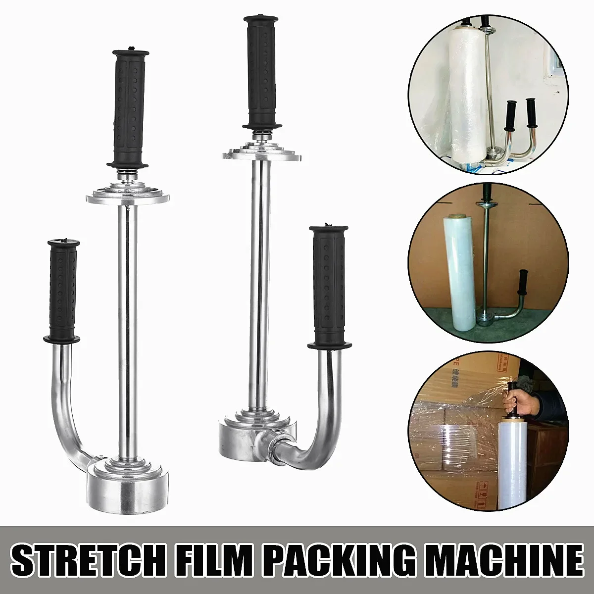 Handy Manual Handle Stretch Film Wrapping Dispenser Tools Pallet Stretch Packing Equipment Carton Package Machinery Components