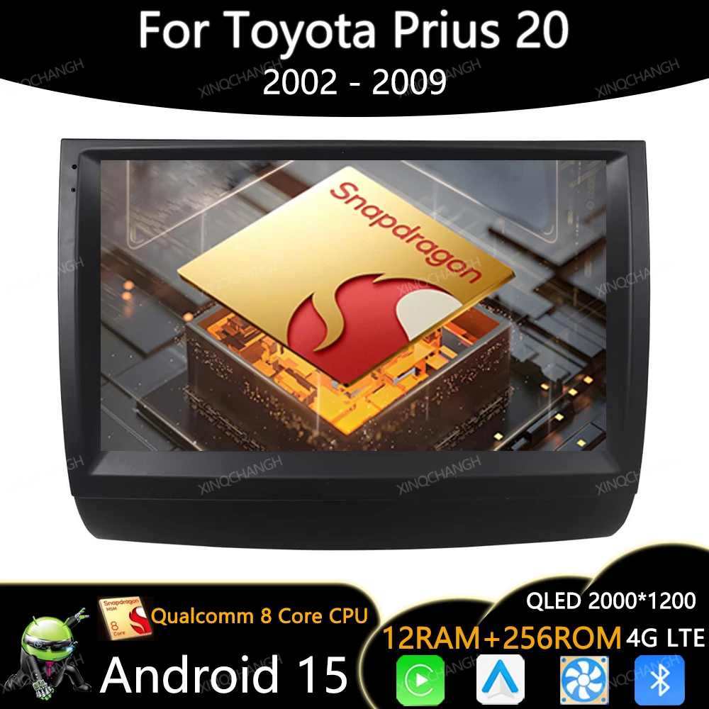 Android 15 Car Radio For Toyota Prius 20 2002 2003 2004 2005 2006 2007 2008 2009 Multimedia Video Player Carplay Auto Head Unit