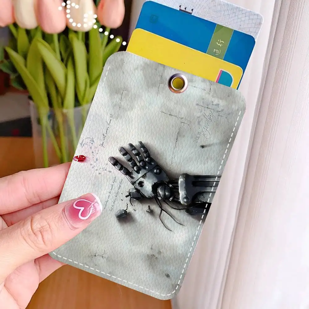 Fullmetal Alchemist Brotherhood Card Holders Student ID Card Protective Cover Cases Student Campus Access Cards Key Chain