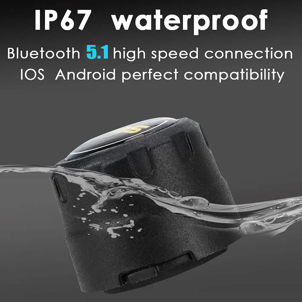 Bluetooth 5.1 Car TPMS Tire Pressure Alarm System Sensor Android/iOS Tyre Pressure Monitoring System 8.0 BarBluetooth