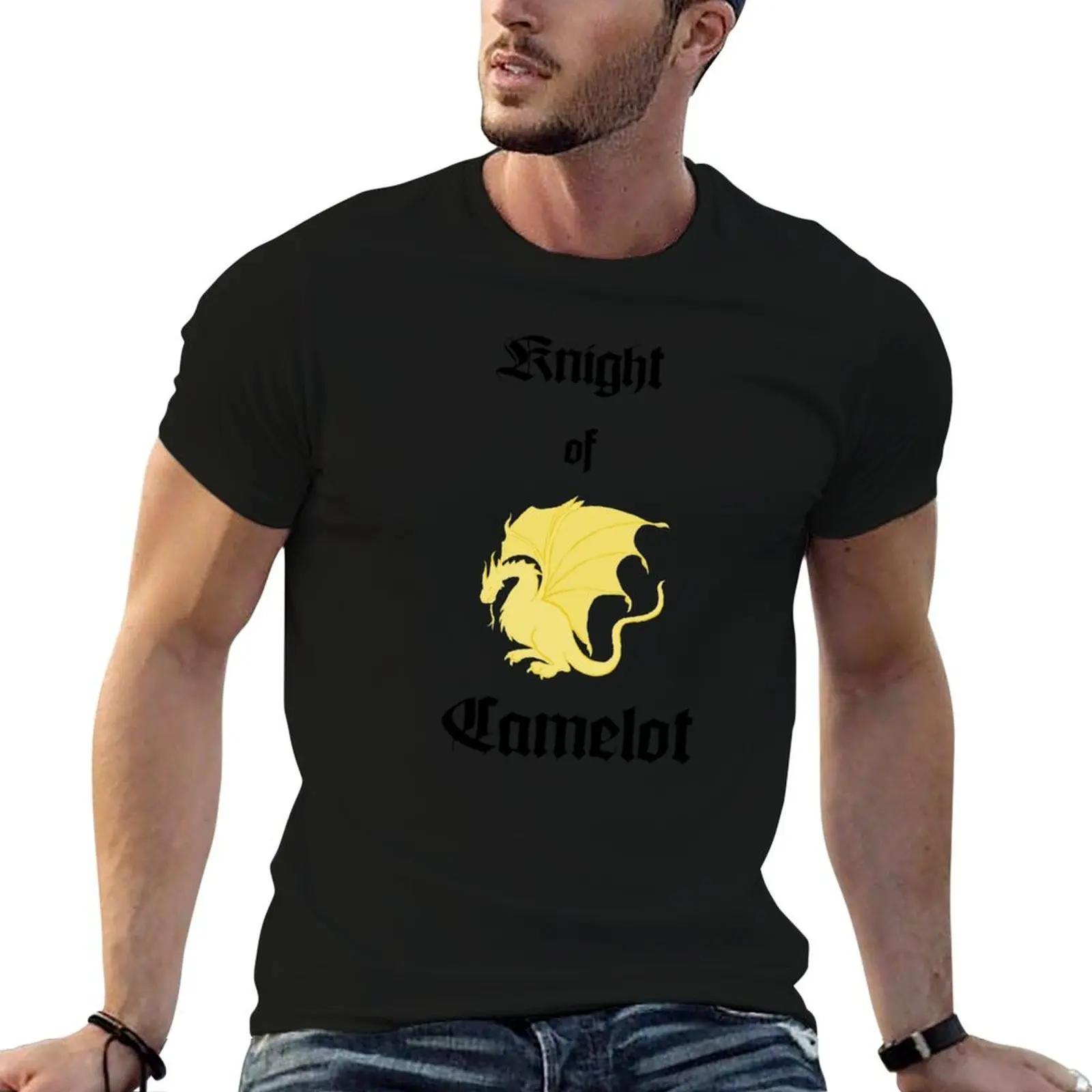 Merlin --- Knight of Camelot T-Shirt valentines boutique clothes cotton graphic tees tee shirts for men