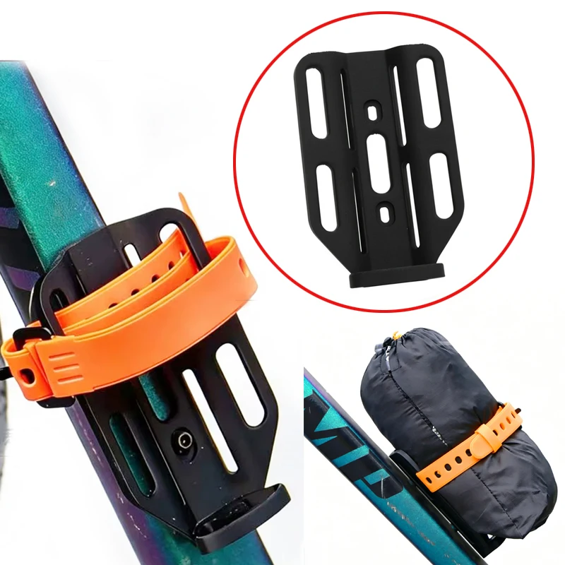 1 Stück Fahrradgabel-Gepäckträger-Flaschenhalter-Verlängerungsplatte für Bikepacking, Rahmen-Gepäckhalterung für Gravel-, Rennrad- und MTB-Abenteuerreisen