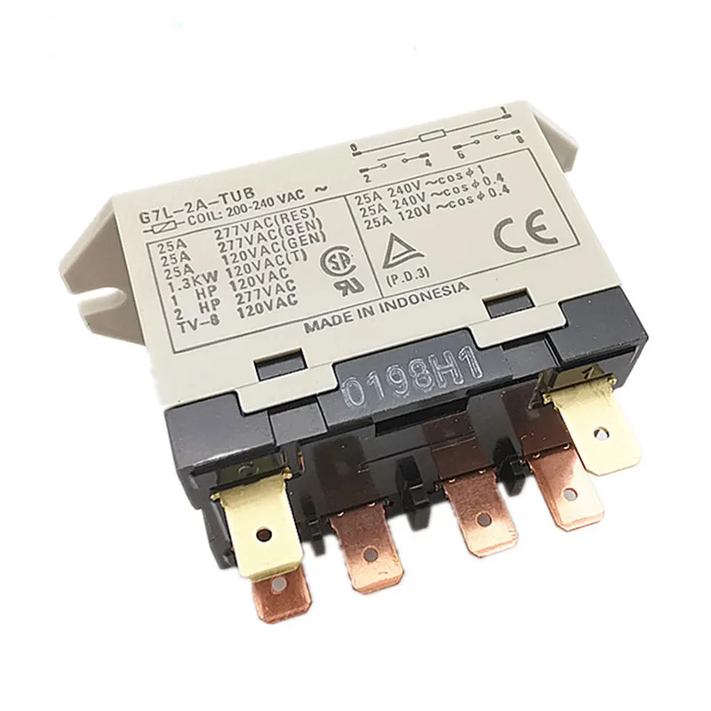 

100%Original NEW High-power relay G7L-2A-TUB 24VDC G7L-2A-TUB 200/240VAC G7L 2A TUB DC24V 25A Air conditioning relay