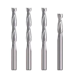 Vsharp 2 Flutes Spiral  End Mill CNC Engraving Router Bit Flat Nose Upcut Milling Cutter Tool Carbide Bits for Wood MDF PVC