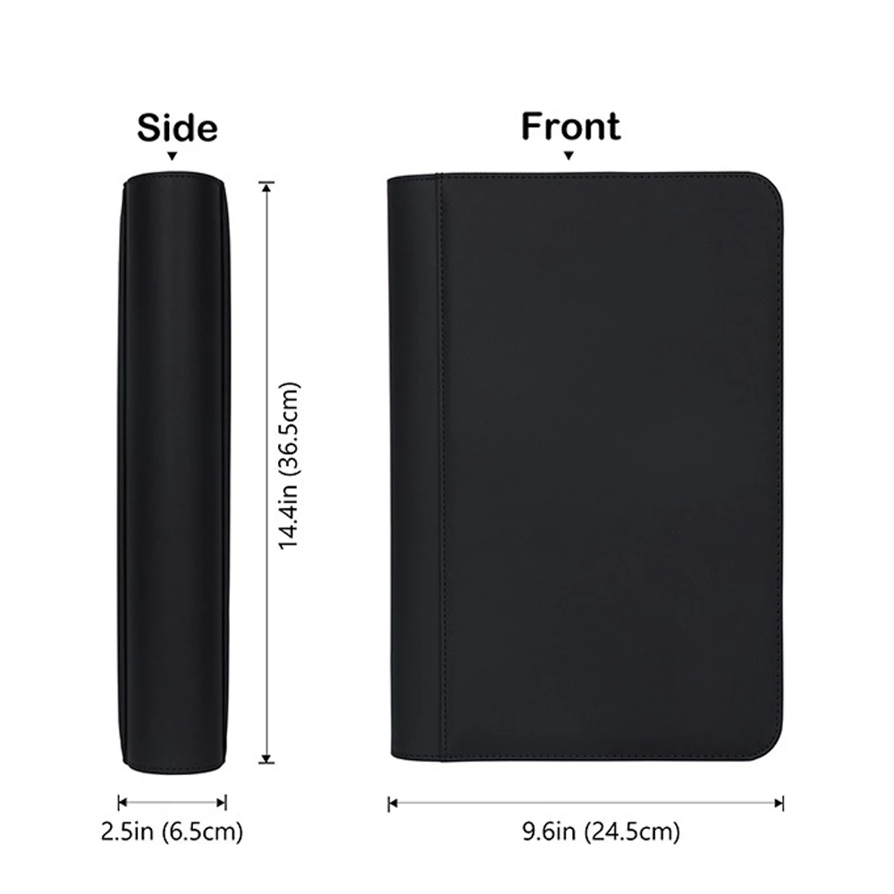 Graded Card Binder Fit 40 PSA Slabs, PSA-Sized Slab Zipper Binder, 4 Pockets Top Loading Rating Card Holder Case Storage Album
