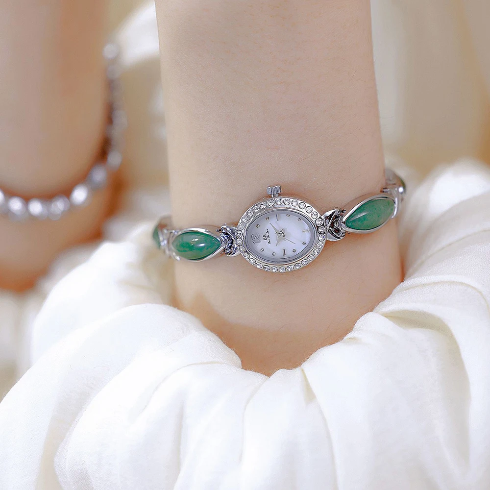 2025 Reloj de pulsera elegante de diseño Vintage para mujer, relojes de cuarzo con esfera pequeña de lujo, reloj informal de moda para mujer