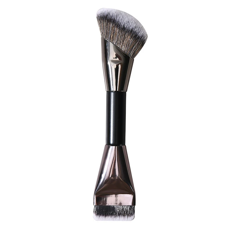 

U-образная кисть для контуринга носа, многофункциональный косметический инструмент, кисть для макияжа с двойной головкой, кисть для пудры и румян, кисть для тональной основы