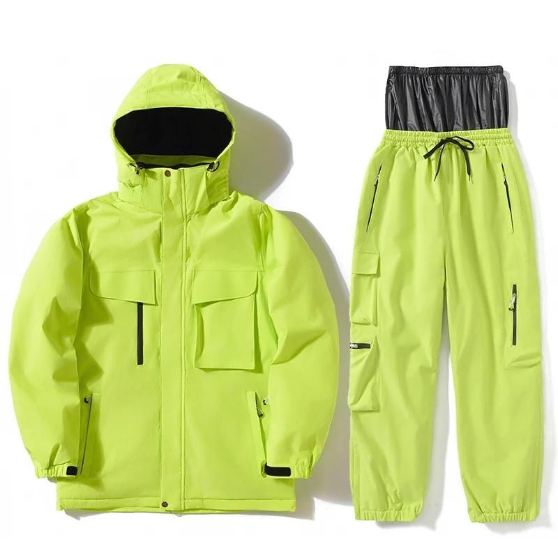 Vêtements de Ski pour femmes et hommes, veste de Ski, ensembles de combinaisons de neige de snowboard, veste et pantalon de Ski, combinaison de Sports de plein air d'hiver, unisexe