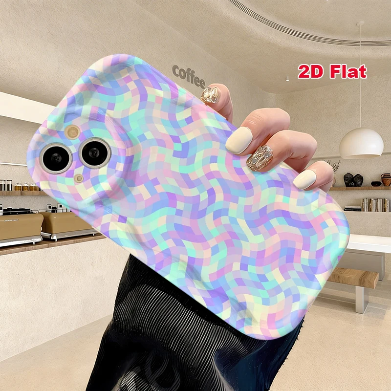 2D Flat Soft Silicone Phone Case For iPhone 17 Pro Max 16 18 Pro 13 11 15 14 Plus 12 17 16E 17Promax Shockproof Transparent Funda Cover
