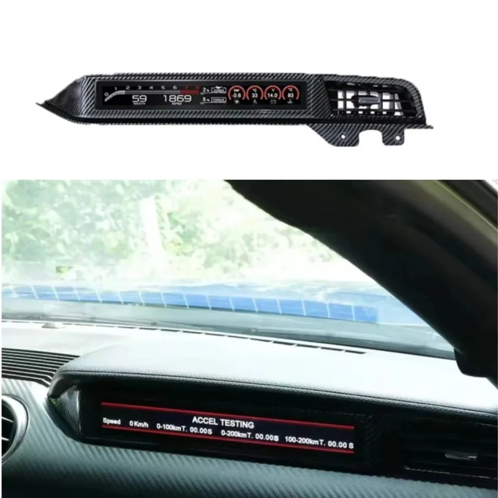 

Front passenger dashboard display screen apply Ford Mustang LCD High definition digital instrument Dial speedometer 2015-2022