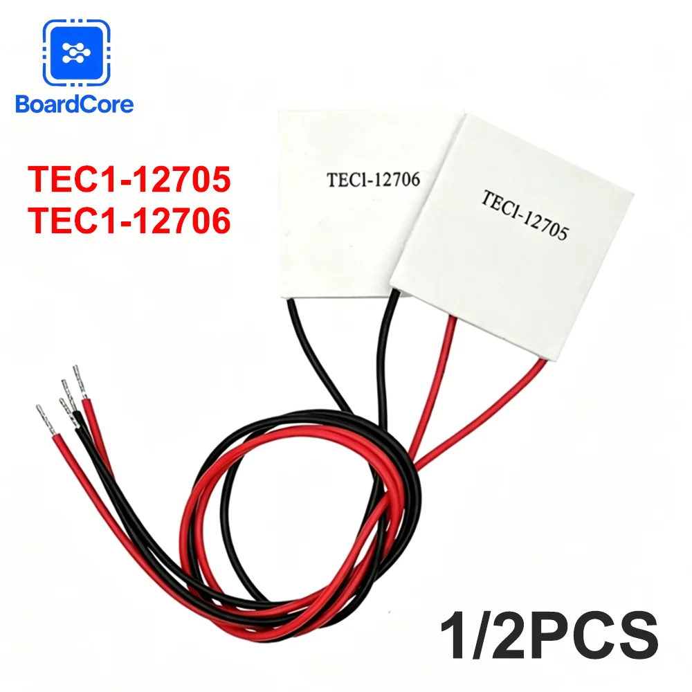 1/2pc Peltier Cooler Module TEC1-12706 TEC1-12705 40x40mm 12V Thermoelectric Element 12706 12705 Cooling Peltier DIY Electronics