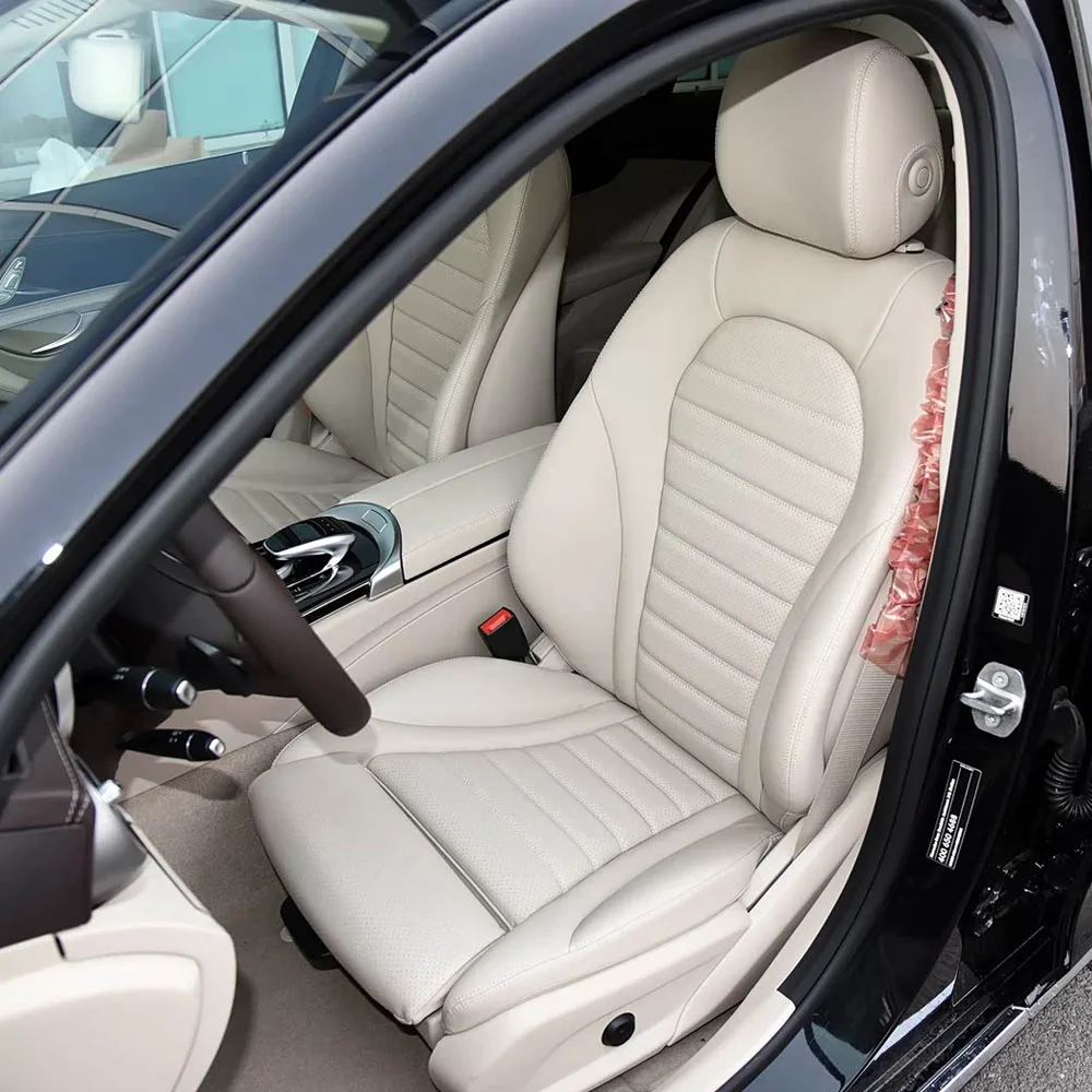 

Car Seat Covers For Mercedes Benz C Class 2014 2015 2016 2017 2018 Nappa Leather Custom Full Set Interior Protector Accessories
