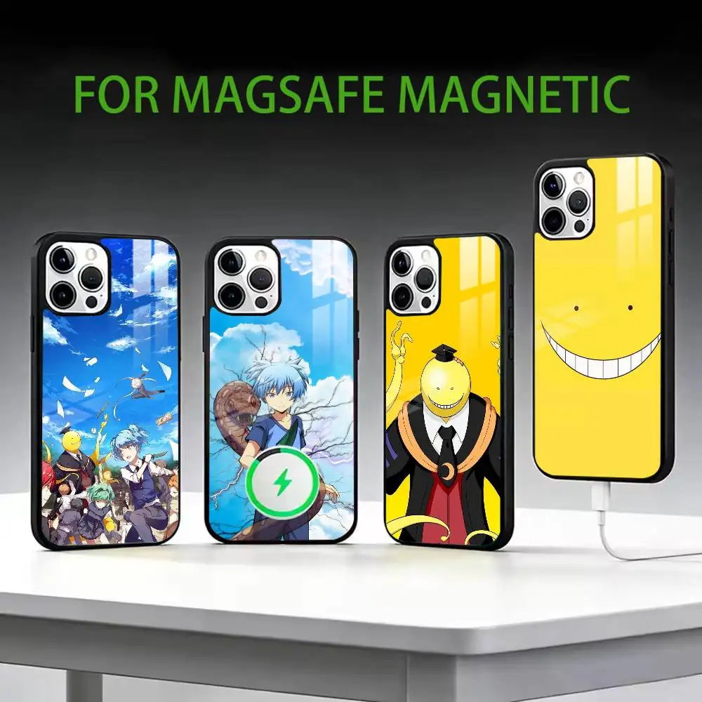 

Anime A-Assassination Classroom-m Phone Case For iPhone17,16,15,14,13,12,11 Plus,Pro Max Magnetic For Magsafe Wireless Charging