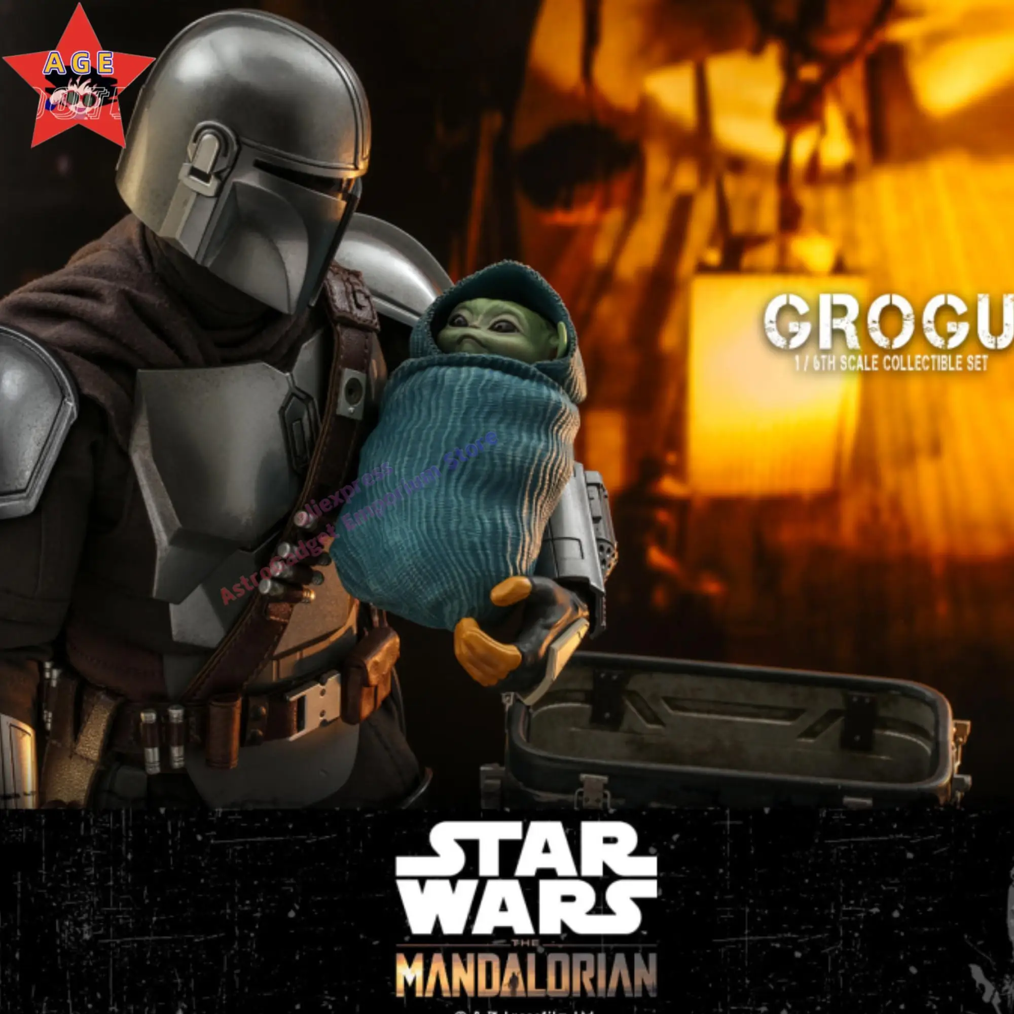 Hottoys 1/6TH Scale Figure TMS043 Grogu Yoda Baby The Mandalorian HT Original Anime Action Figures Collectible Toys In Stock