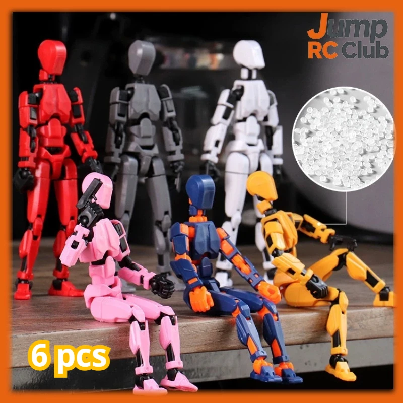 Dummy13 Lucky 13 Magnetic Jointed Action Figure 3D Printed Multi Articulated Gravity Defying EDC Fidget DIY Movable Kids Toy