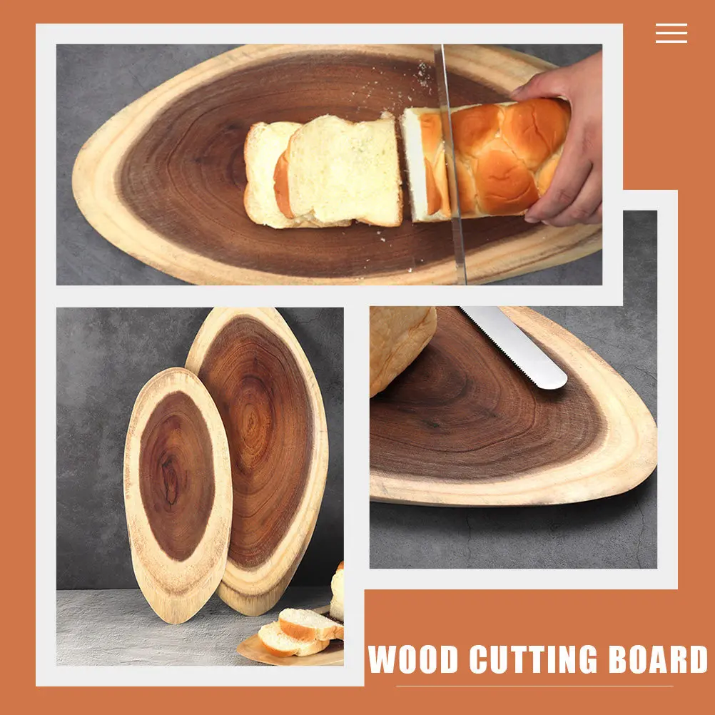 

Деревянная разделочная доска, износостойкий поднос для подачи хлеба и десертов с ручкой, для пиццы, торта, фуршета, кухонные принадлежности