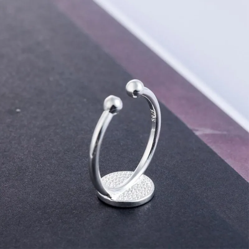 Women's 925 Sterling Silver Cute Lemon Orange Opening Ring