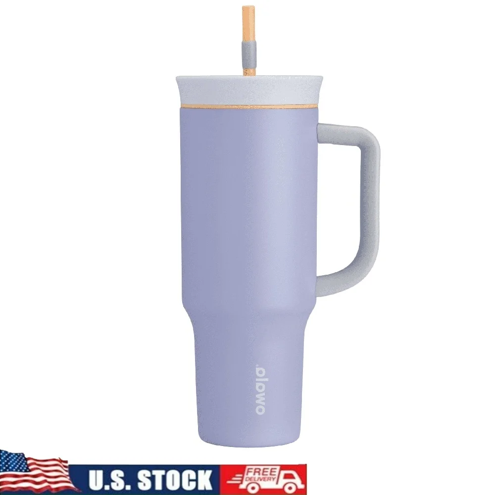 

Stainless Steel Insulated Tumbler 40oz 2-in-1 Sip Swig Lid Reusable Straw Splash-Resistant Easy Clean Dishwasher Safe