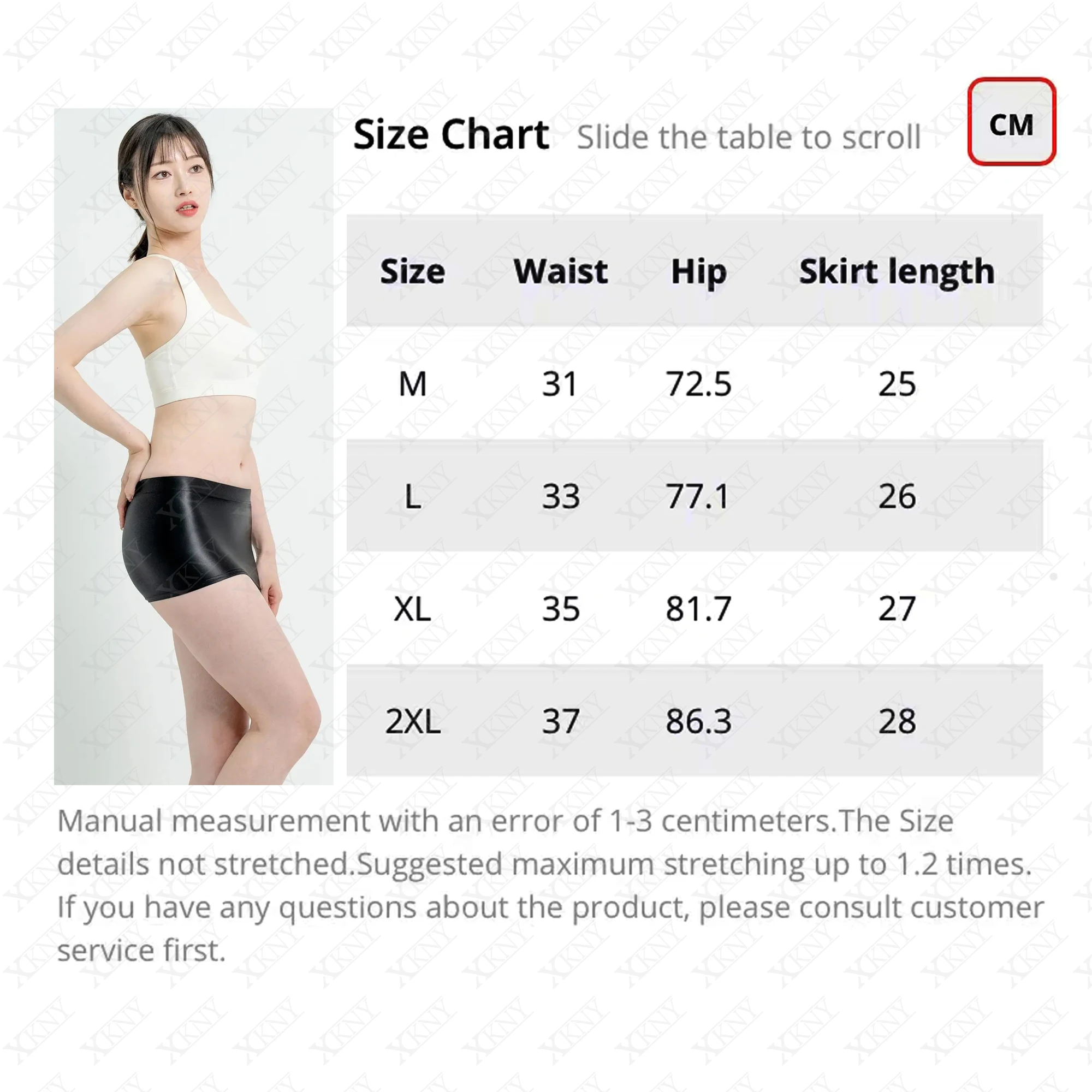 XCKNY glossiness Series Skirt Hip Wrap One Step Skirt Elastic Silk Smooth Half Body Skirt Silk Glossy mjinm Super Short Skirt