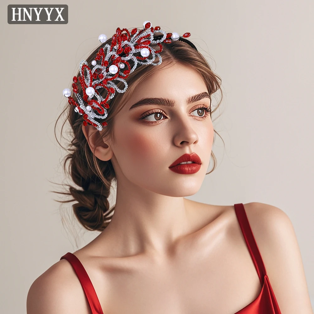 

YouLaPan Bridal Wedding Elegant Hair Accessories Handmade Bead Weaving Fashionable Ladies Banquet Dancing Party Headbands YXA188