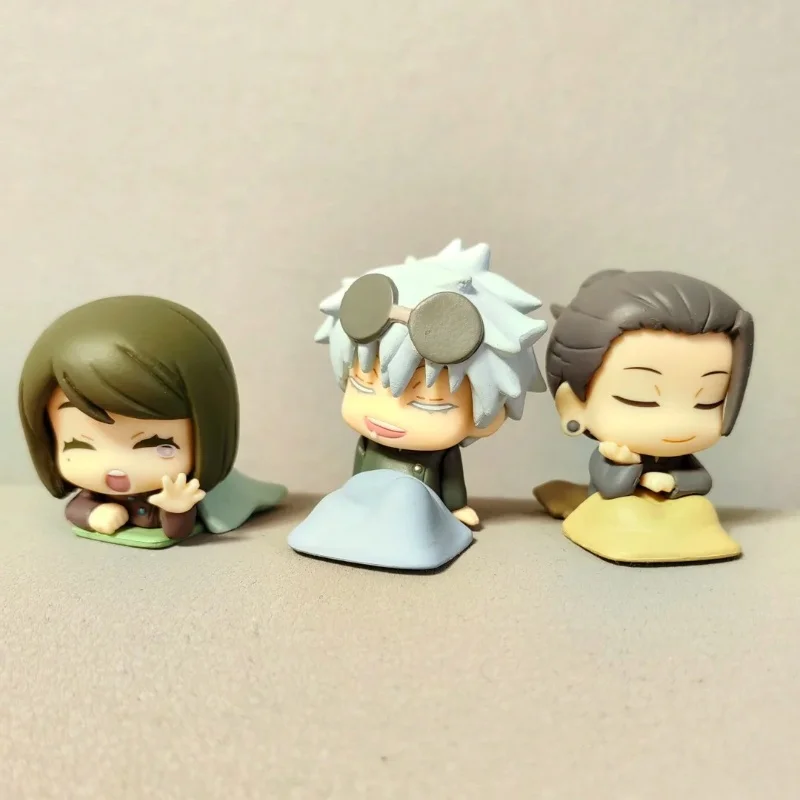 Jujutsu Line อะนิเมะ Gotong-royong Satoru และ Shoguru Fushiguro Toji 45mm Small Figre Original Gashapon Caspule และ ys เทคนิคฟุตในสต็อก