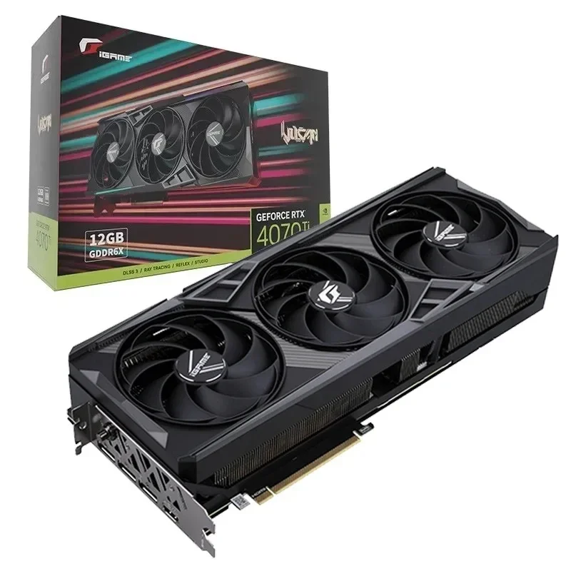 

Новый игровой графический процессор, цветной iGame RTX 4070 Vulcan OC для игрового настольного компьютера RTX 4070, видеокарта