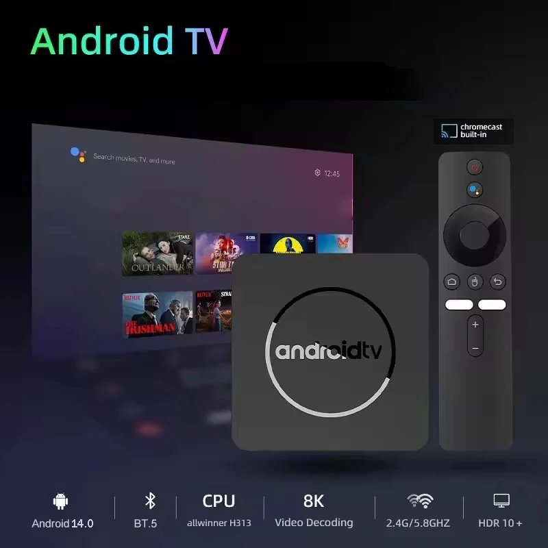 Android 14.0 TV Box Q10 Allwinner H313 Supports 4G 5G Dual Wifi 8K 4K HD Q96 ATV Media Player BT5.0 TV Box Voice Set Top Box