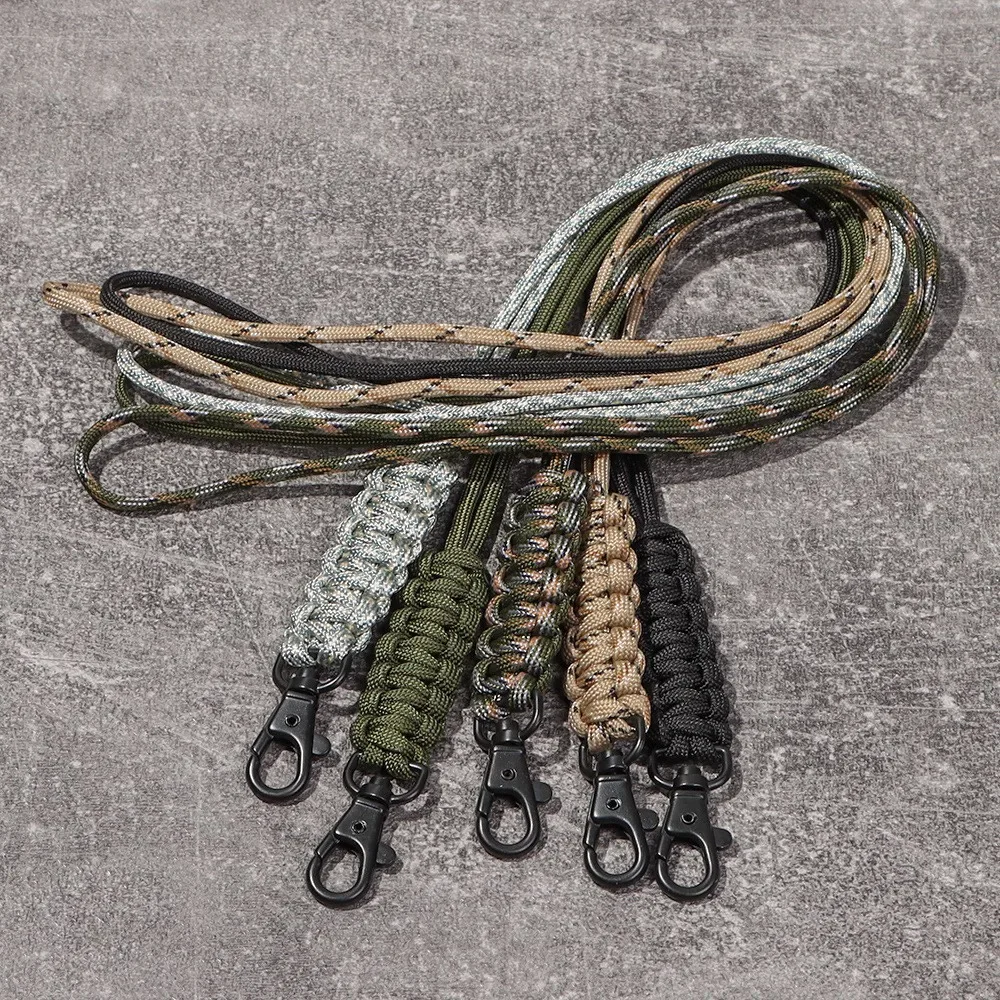 Waterproof Woven Lanyard Bag Key Knife Pendant Tag Anti-slip Anti-drop Phone Cord Durable Outdoor Accessory