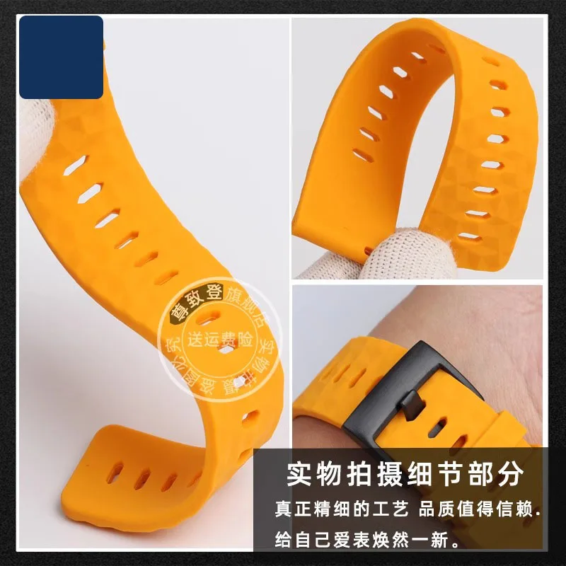 Pulseira de borracha de 24mm para casio PRW-6600 PRG-600/600Y PRG-650/650Y Wachband PRW-6600 GA2000 Pulseira esportiva masculina de silicone à prova d'água