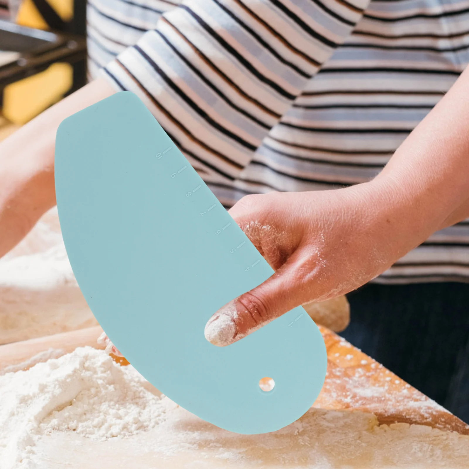 3 قطعة مكشطة العجين سيليكون حافة ثابتة مسطحة قاطع العجائن أداة المطبخ أواني الخبز وعاء عملي مكشطة أداة المطبخ #1