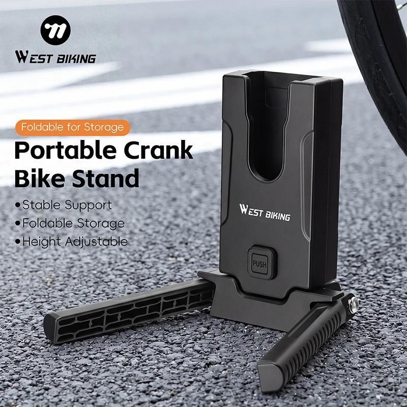 WEST BIKING Bicycle Side Stand Parking Rack Convenient Frame Mount Rear Kickstand for Lightweight bike and Child's Bicycle