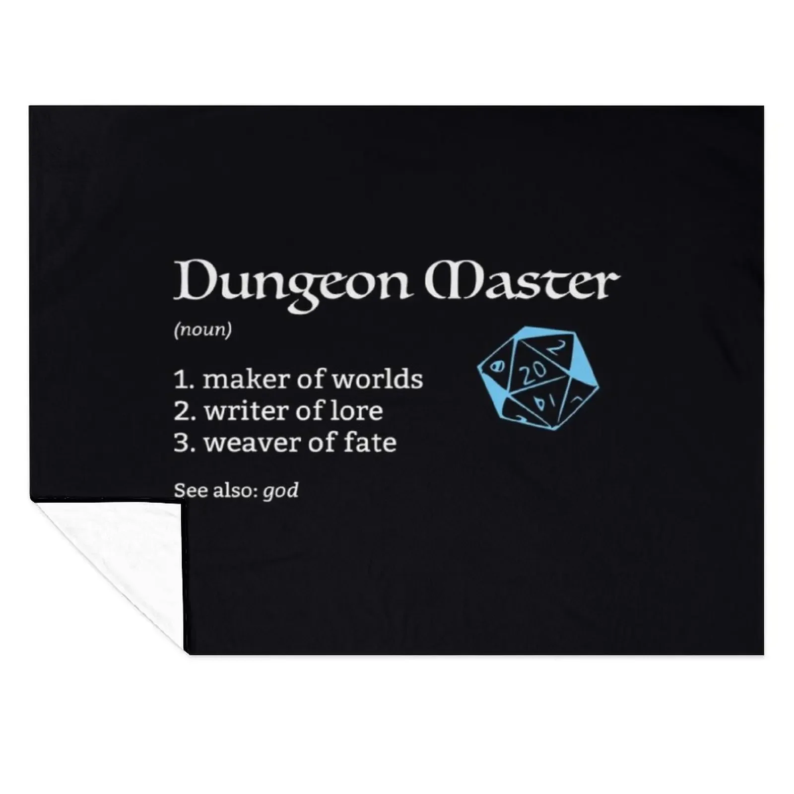 

Dungeon Master (\t Throw Blanket wednesday Large Bed Thermal Blankets