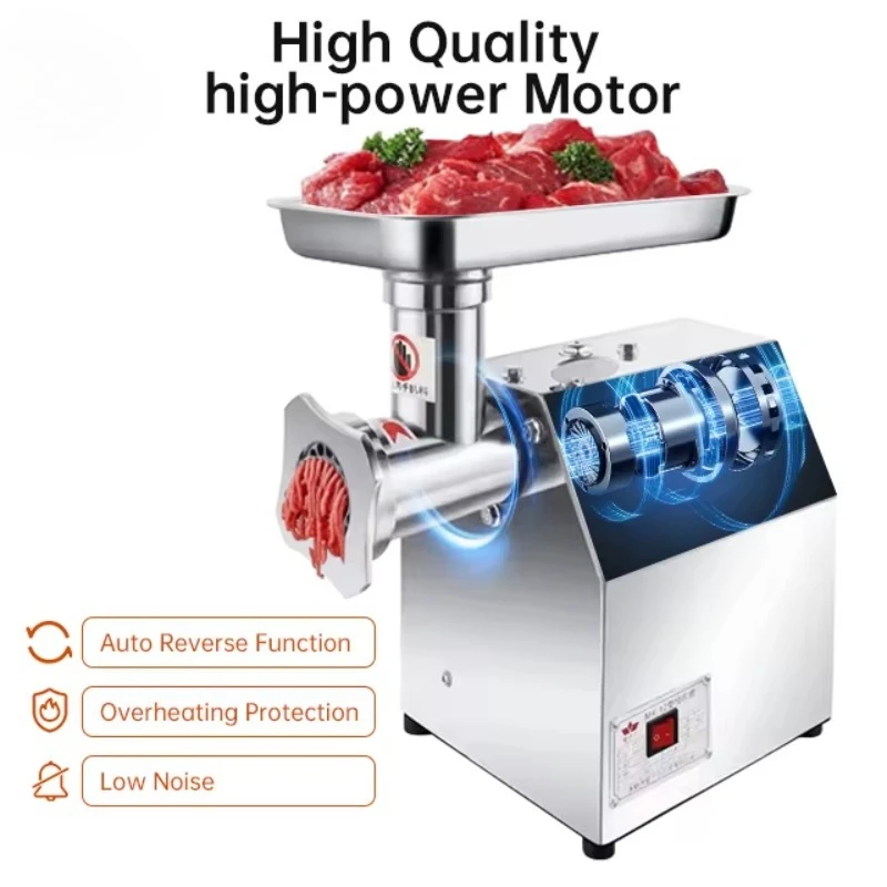 TK12L 850W Electric and Automatic Meat Mincer for Grinding Meat Economic Home Commercial Meat Grinder