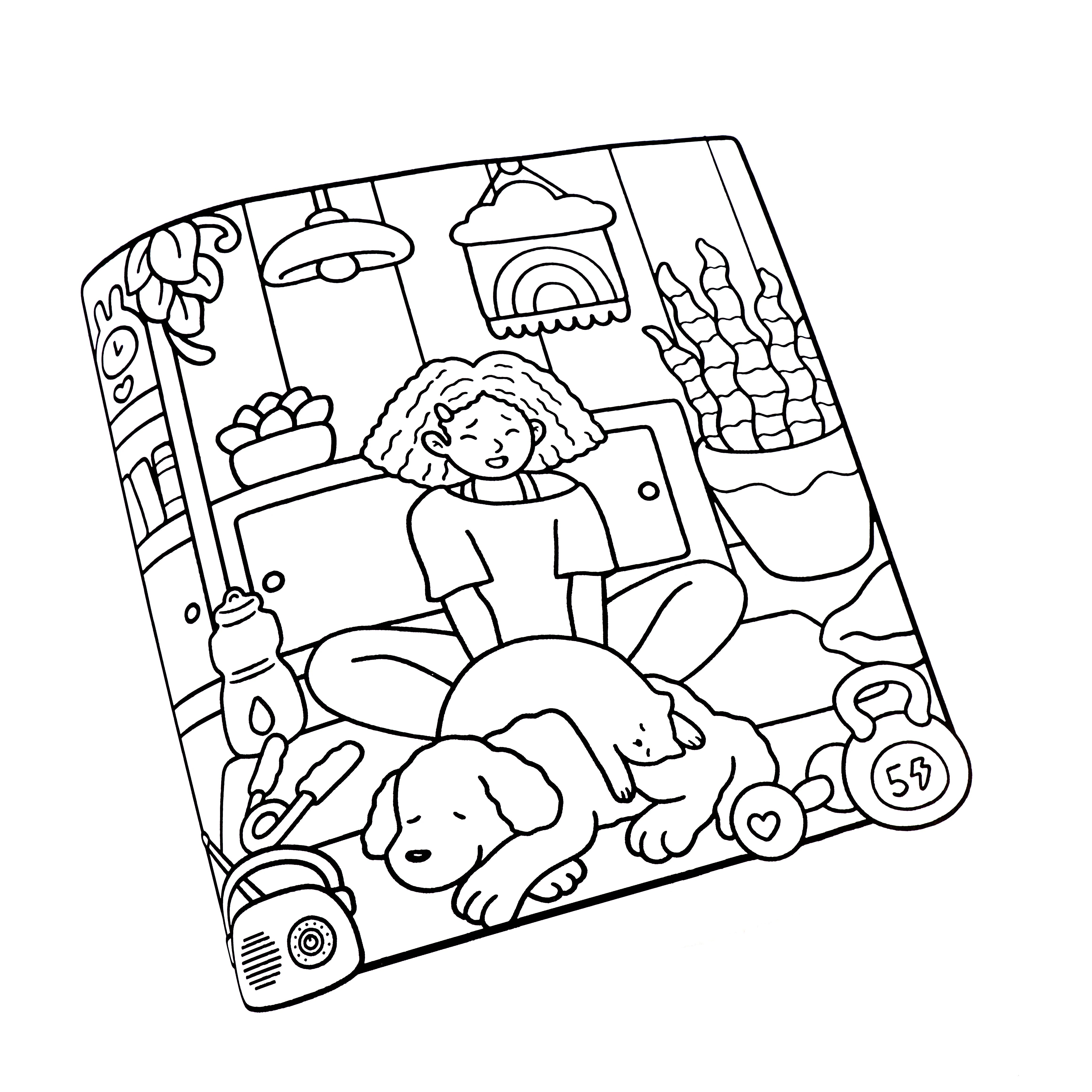 Relaxation Moments: Coloring Book for Adults Featuring Cute Cozy Daily Activities for Relaxation image 4