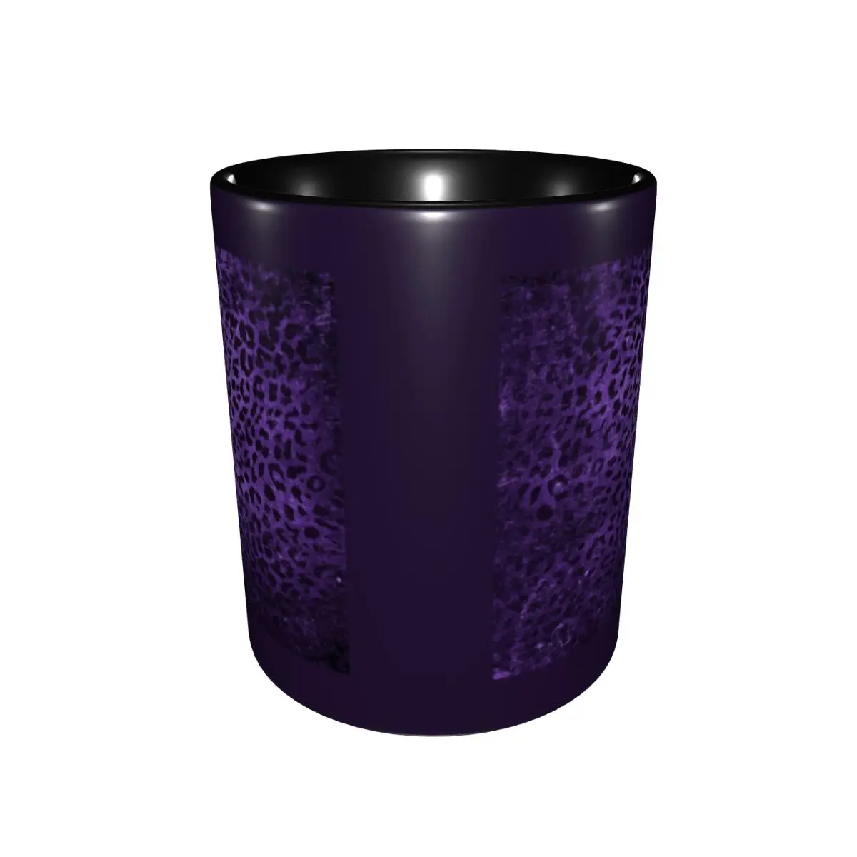 Distressed Purple Leopard Print Mug Funny Ceramic Coffee Cups Tea Mugs Milk Cup Drinkware Gifts for Friends DIY Custom