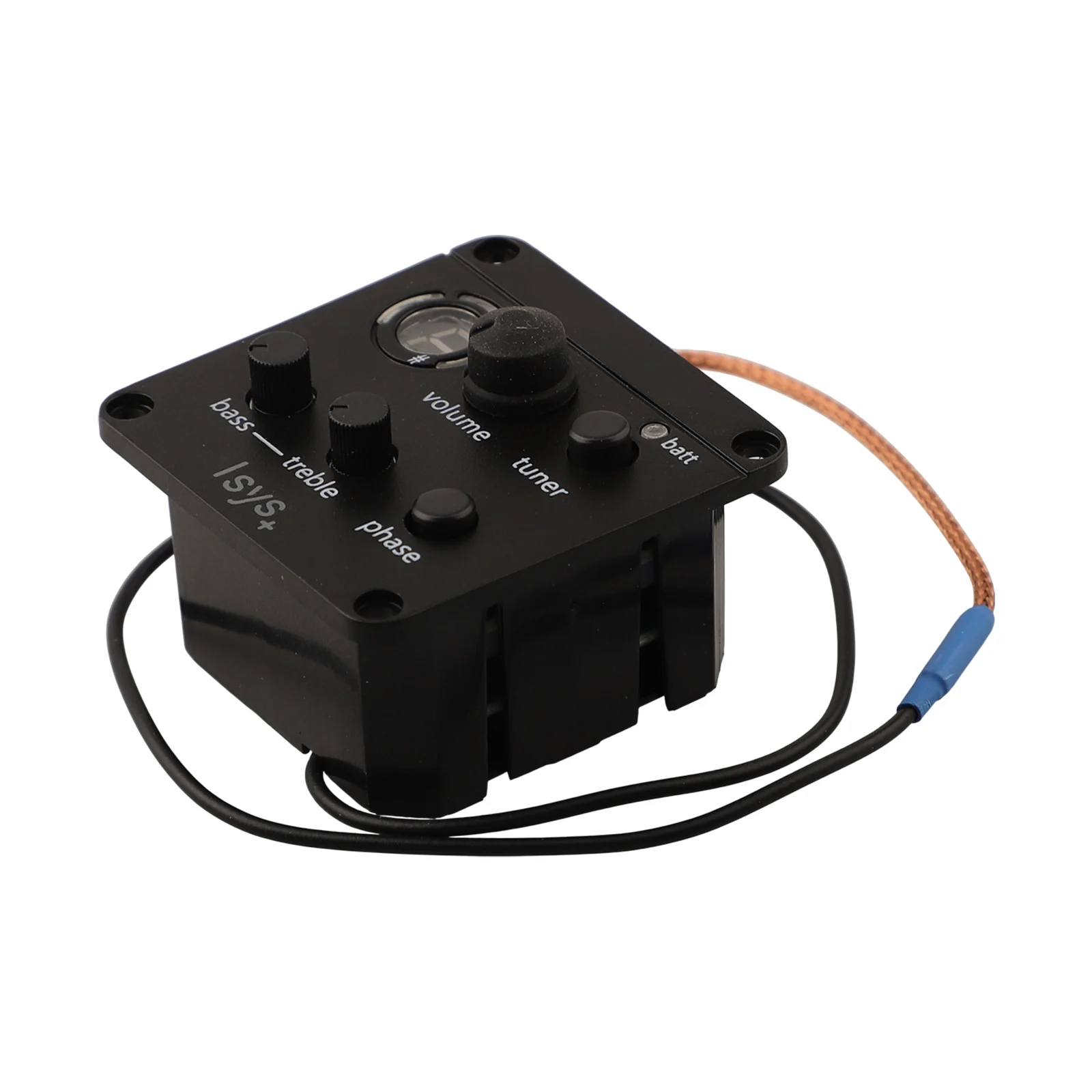 

Плата звукоснимателя для акустической гитары, 48,8 мм X 48,9 мм, звукосниматель для гитары, гладкий дизайн, регуляторы громкости и тона, регуляторы басов и высоких частот