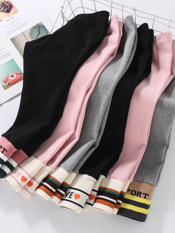 

Thiened Fce Girls Base Layer Pants Children's Sports Cotton Trousers Baby Long Pants Outerwear Winter Warm Pants
