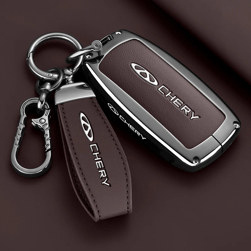 Remote Key Cover For Chery Tiggo 7 Tiggo 8 Tiggo 5X 4 9 JAECOO 7 Car Key Case Zinc Alloy Full Protection Shockproof Accessories