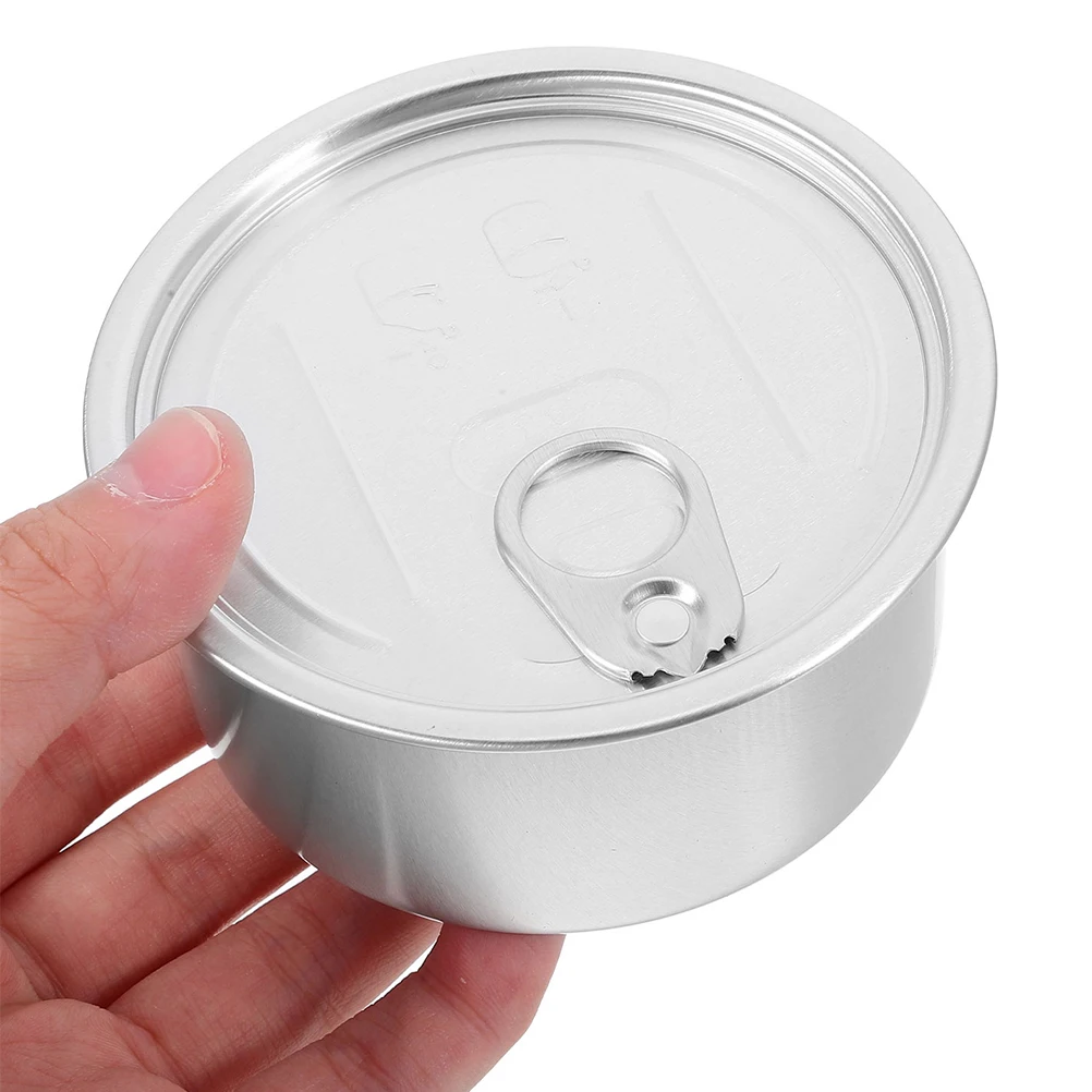 

5pcs 180Ml Seal Easy Open Aluminum Can Portable Airtight Self-Seal Container For Tea Coffee Juice Storage Recyclable Metal Tin