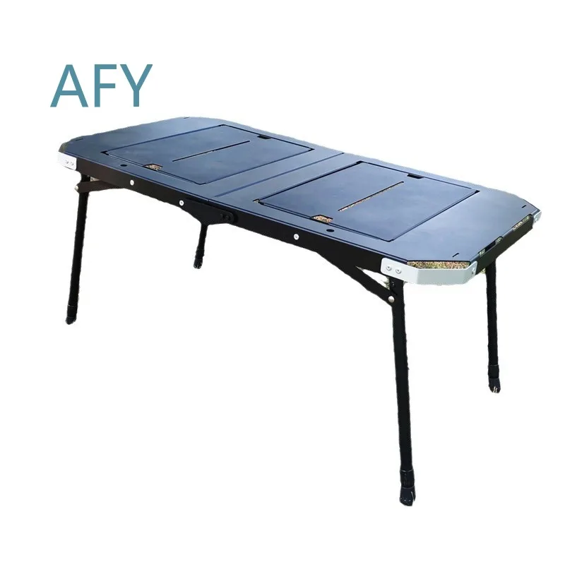 Outdoor Folding Table for Camping Hiking Picnic Portable Lightweight Aluminum Alloy Table for Wild Dining Storage Travel Use