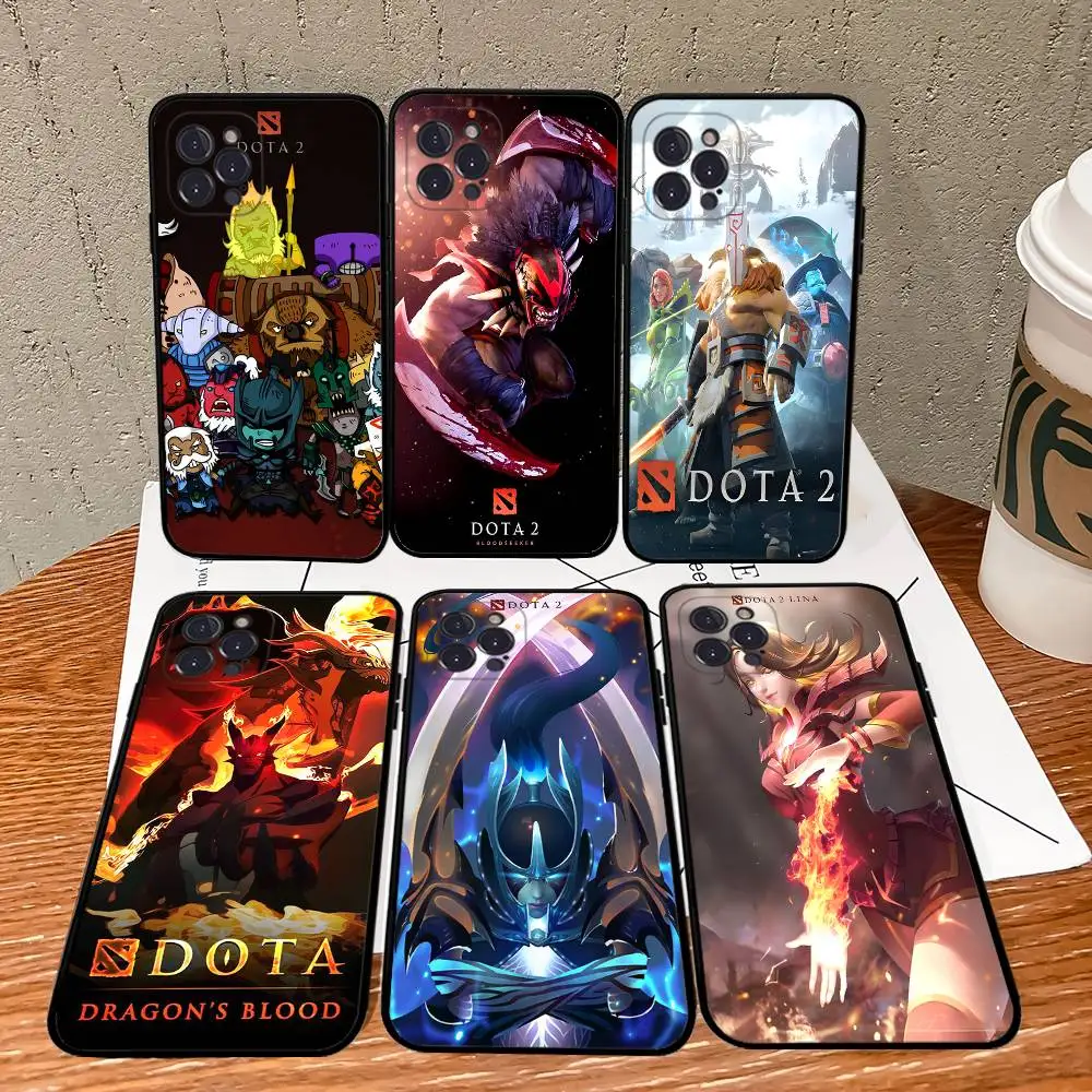 

Game D-Dota 2 Phone Case For IPhone 16 Pro Max 15 17 Plus 14 13 12 Mini 11 Black Cover