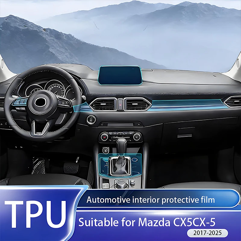 

Suitable for Mazda CX-5/CX5-2025 in car navigation screen and center console TPU transparent full set of scratch resistant film