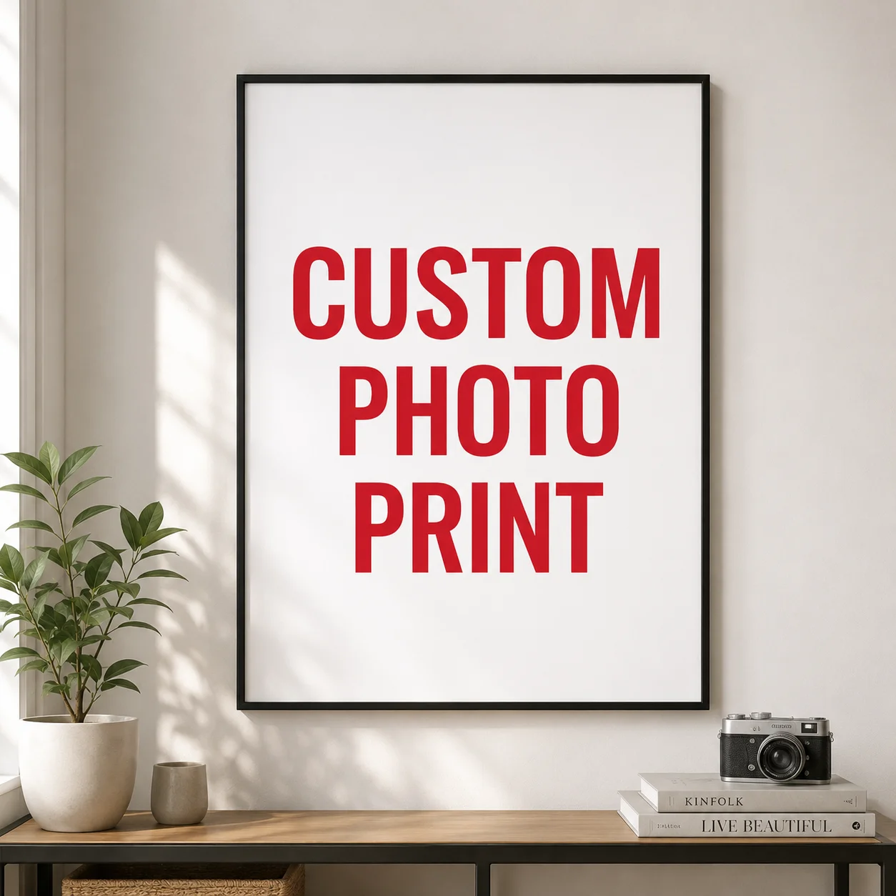 Print your own=DIY Custom/Blank Personalized Minimalist Poster Prints Apartment Entryway Wall Decor 50x70cm Canvas Painting