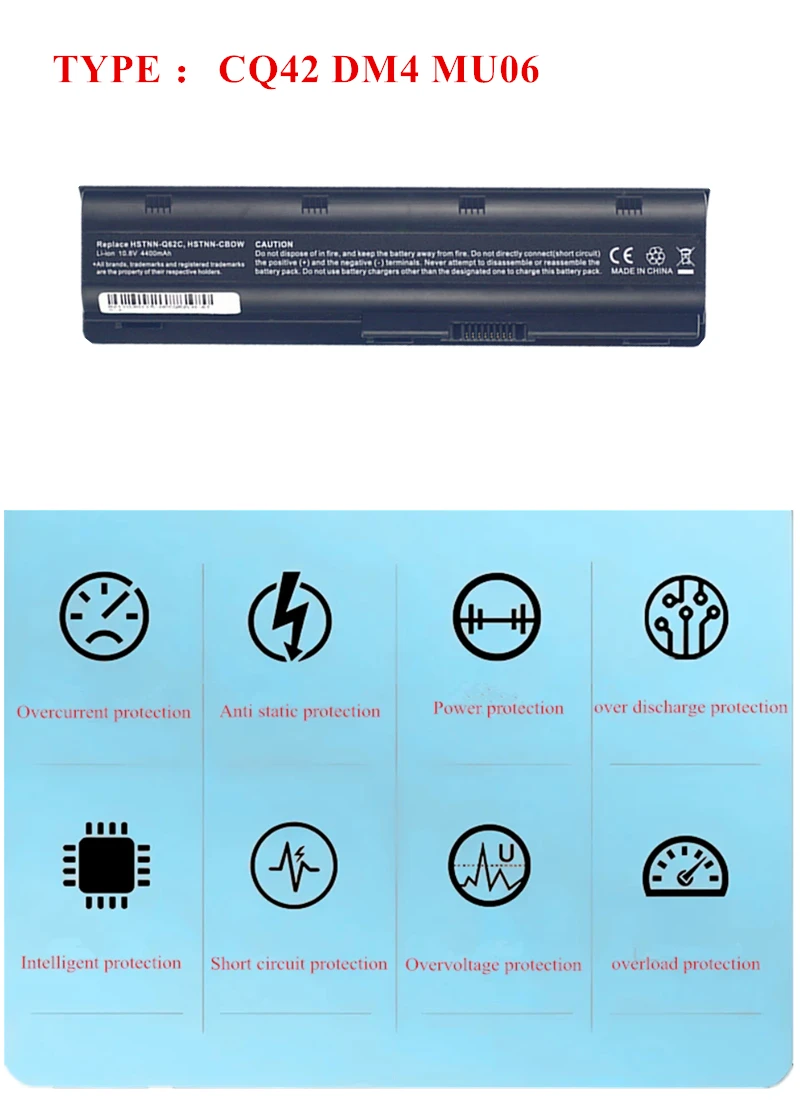 Laptop Battery For HP Pavilion  dv7-4000 dv7-6000 g4 g4-1000 g6 g6-1000 g7 g7-1000